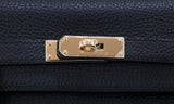 Kelly 35 Black Togo Retourne