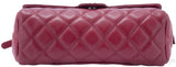 Red Quilted Cosmetic Pouch