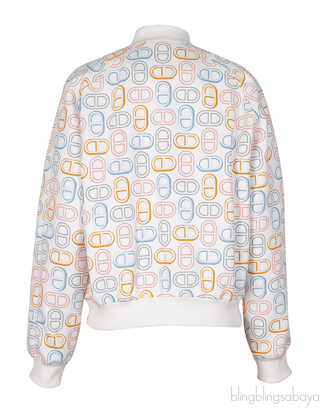 Hermes Chain D'ancre Printed Bomber Jacket