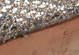 Silver Glittery Peep Toe Pump