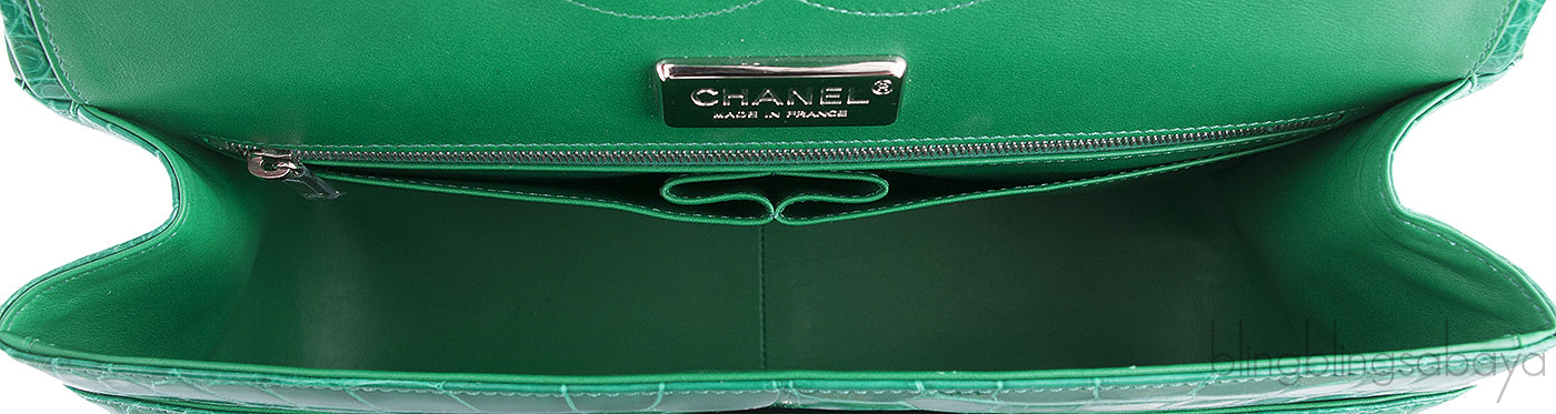 Classic Jumbo Emerald Green Crocodile