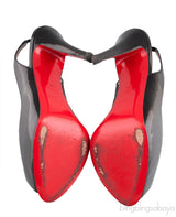N° PRIVE BLACK PATENT SLINGBACK PUMP