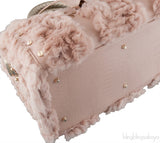 Blush Pink Fur Madonna Handbag