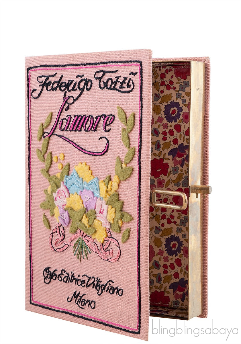 OLYMPIA LE-TAN L\'amore Pink Clutch
