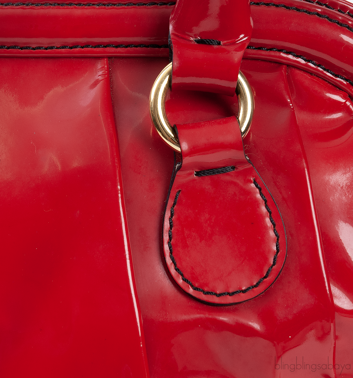 Valentino Garavani Red Patent Top Handle Bag