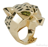 Yellow Gold Panthere Head Ring