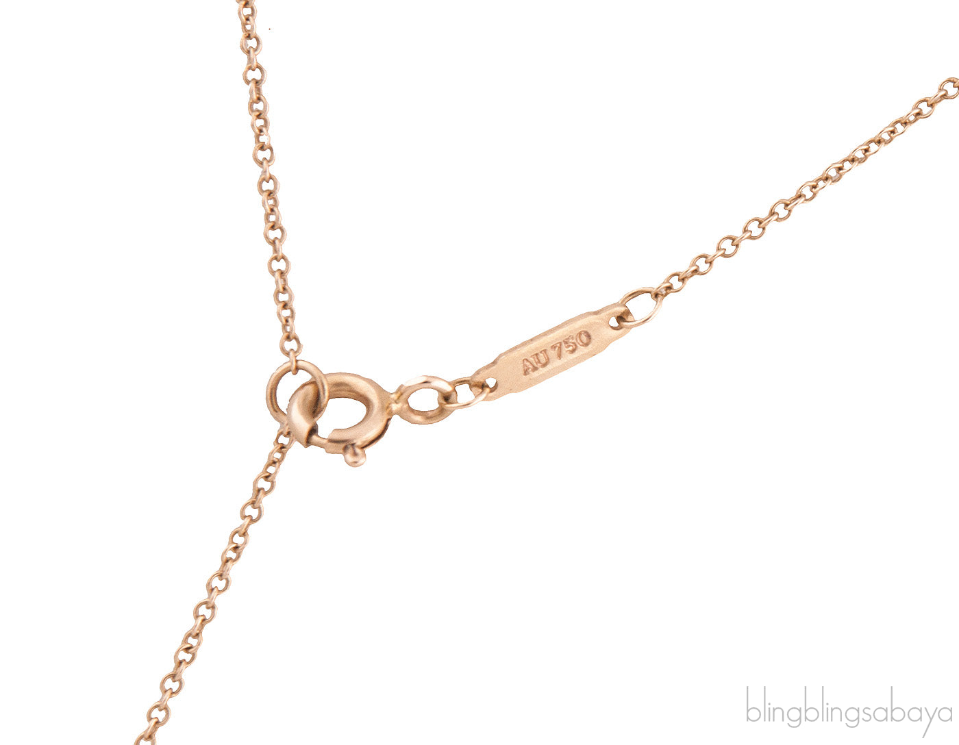 T Smile Rose Gold Necklace