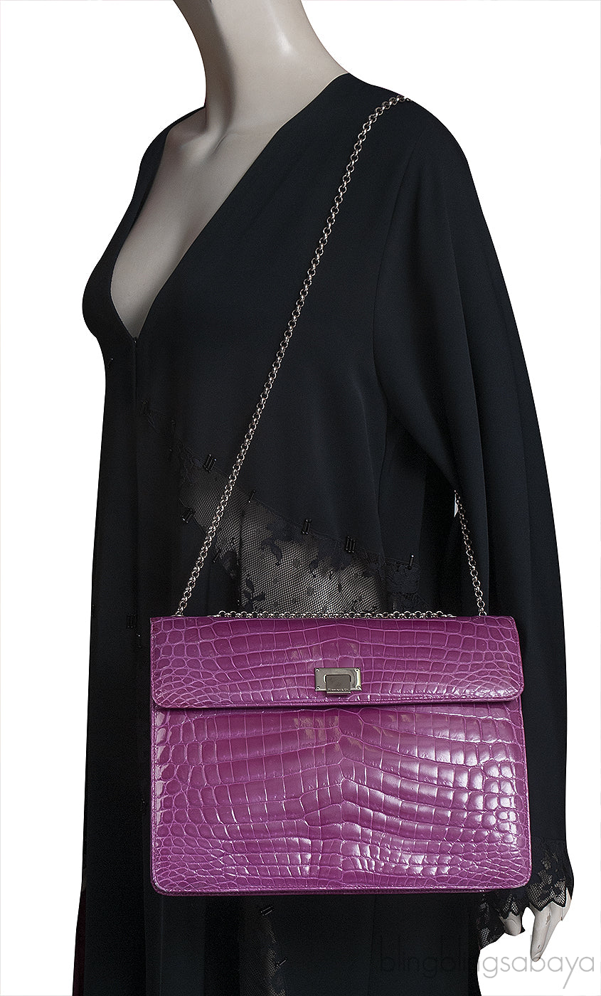 Tiffany & Co.Cornelia Purple Crocodile Lunch Box