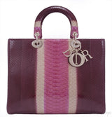 Lady Dior Tricolor Python Ltd. Ed.