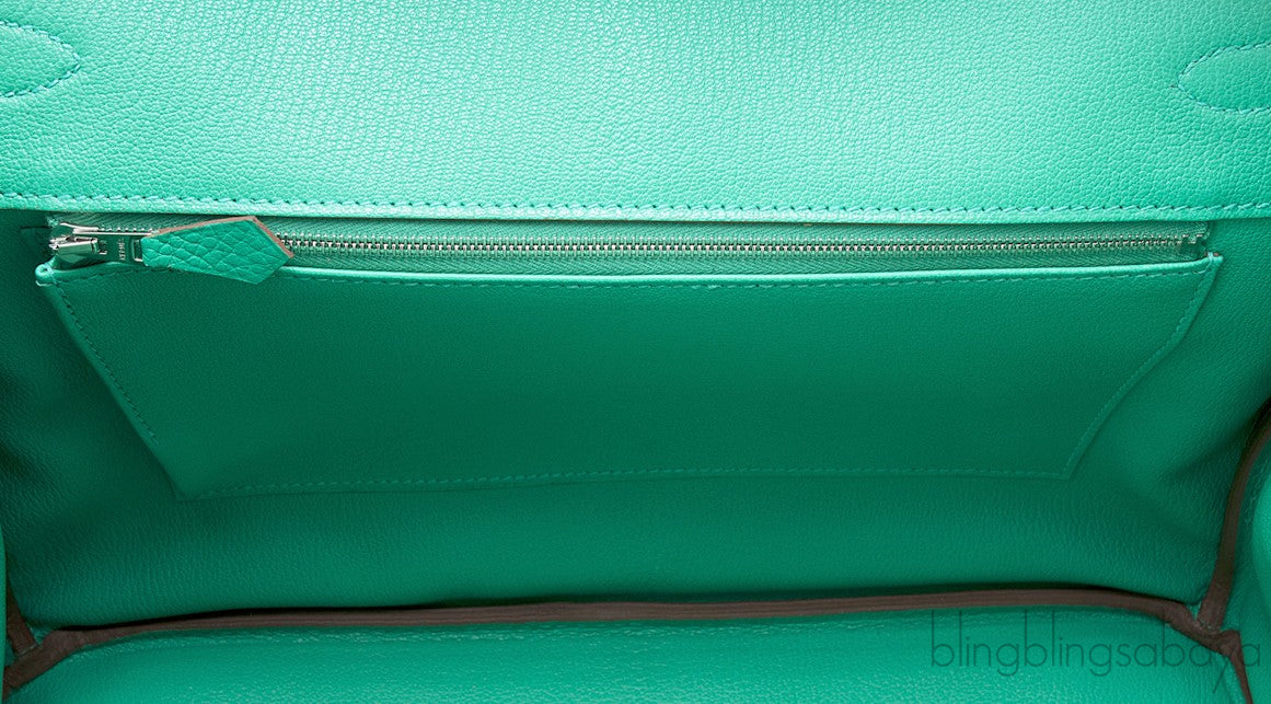 Birkin 35 Menthe Green Clem