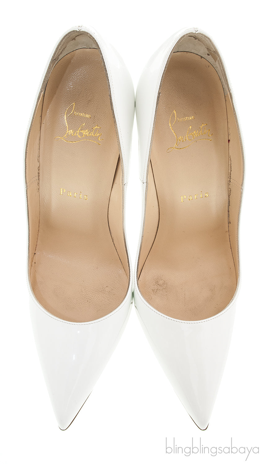White Patent Pigalle Pump