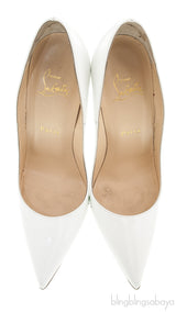 White Patent Pigalle Pump