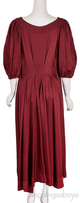 Casablanca Pleated Silk Midi Dress