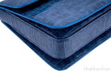 Faux Blue Croc Grace Bag