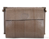 Roger Vivier Greyish Brown Python Shoulder Bag