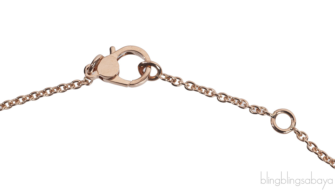 Finesse Pink Gold Diamond Pendant Necklace