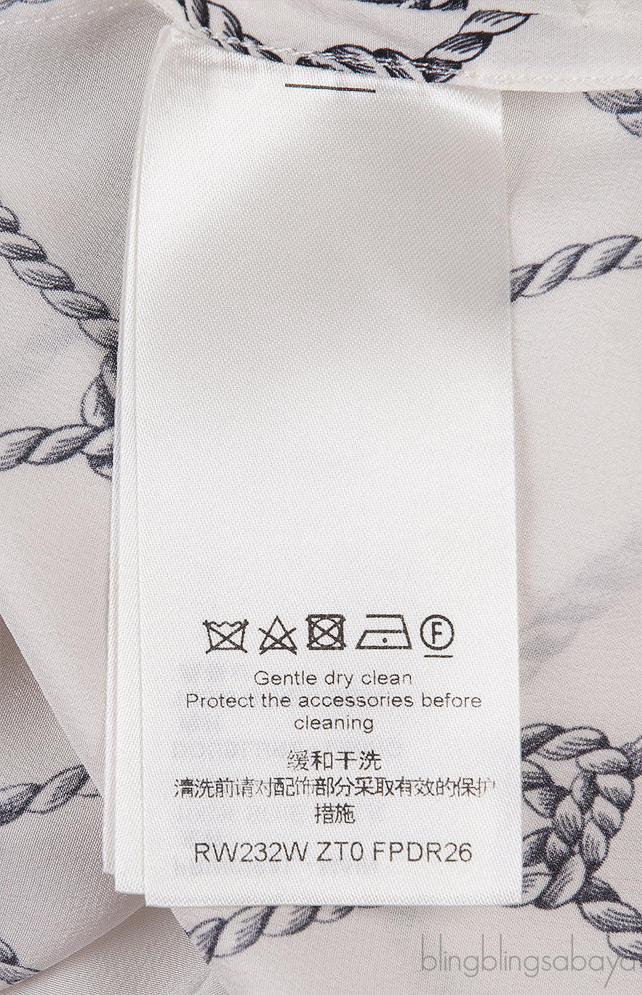 White Robe Printed Dress