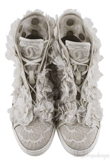 Floral Mesh Camellia Sneakers