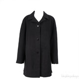 Burberry Charcoal Grey Wool Vintage Coat