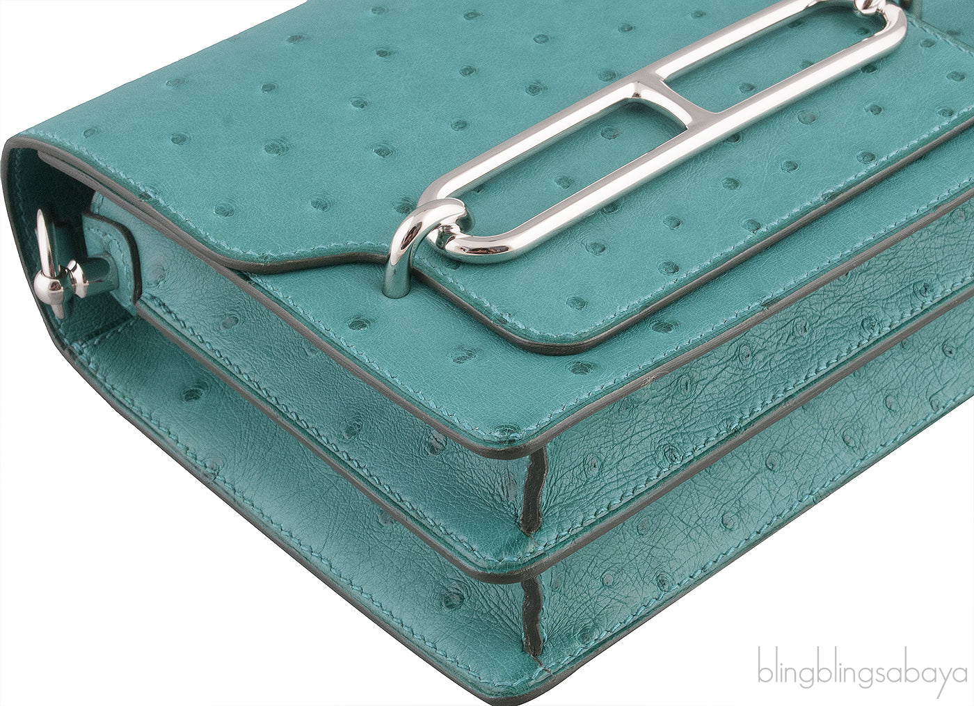 Mini Sac Roulis 18 Ostrich Vert Verone