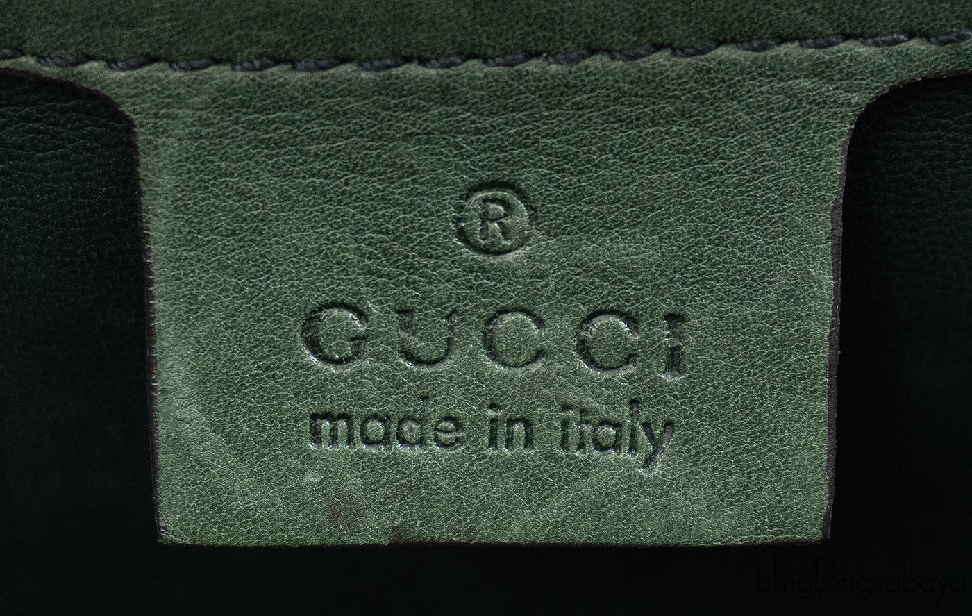 Gucci Forest Green Medium Crocodile Bamboo Top Handle Bag