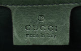 Gucci Forest Green Medium Crocodile Bamboo Top Handle Bag