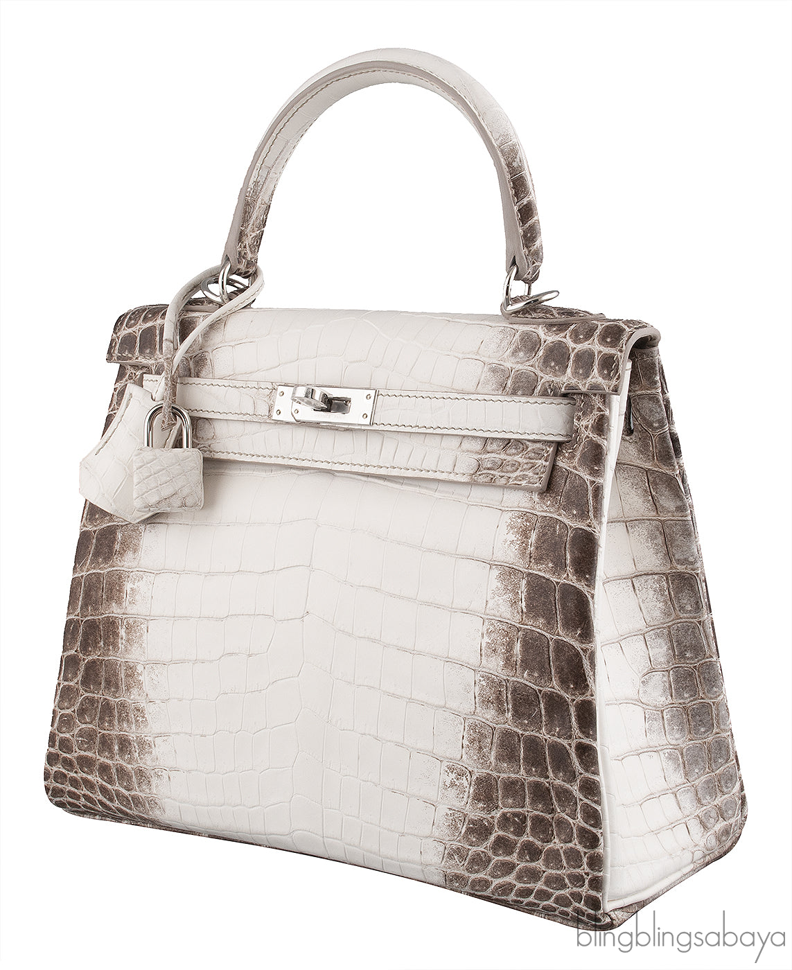 Hermès Kelly 25 Himalaya Niloticus Crocodile PHW