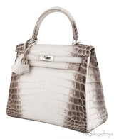 Hermès Kelly 25 Himalaya Niloticus Crocodile PHW