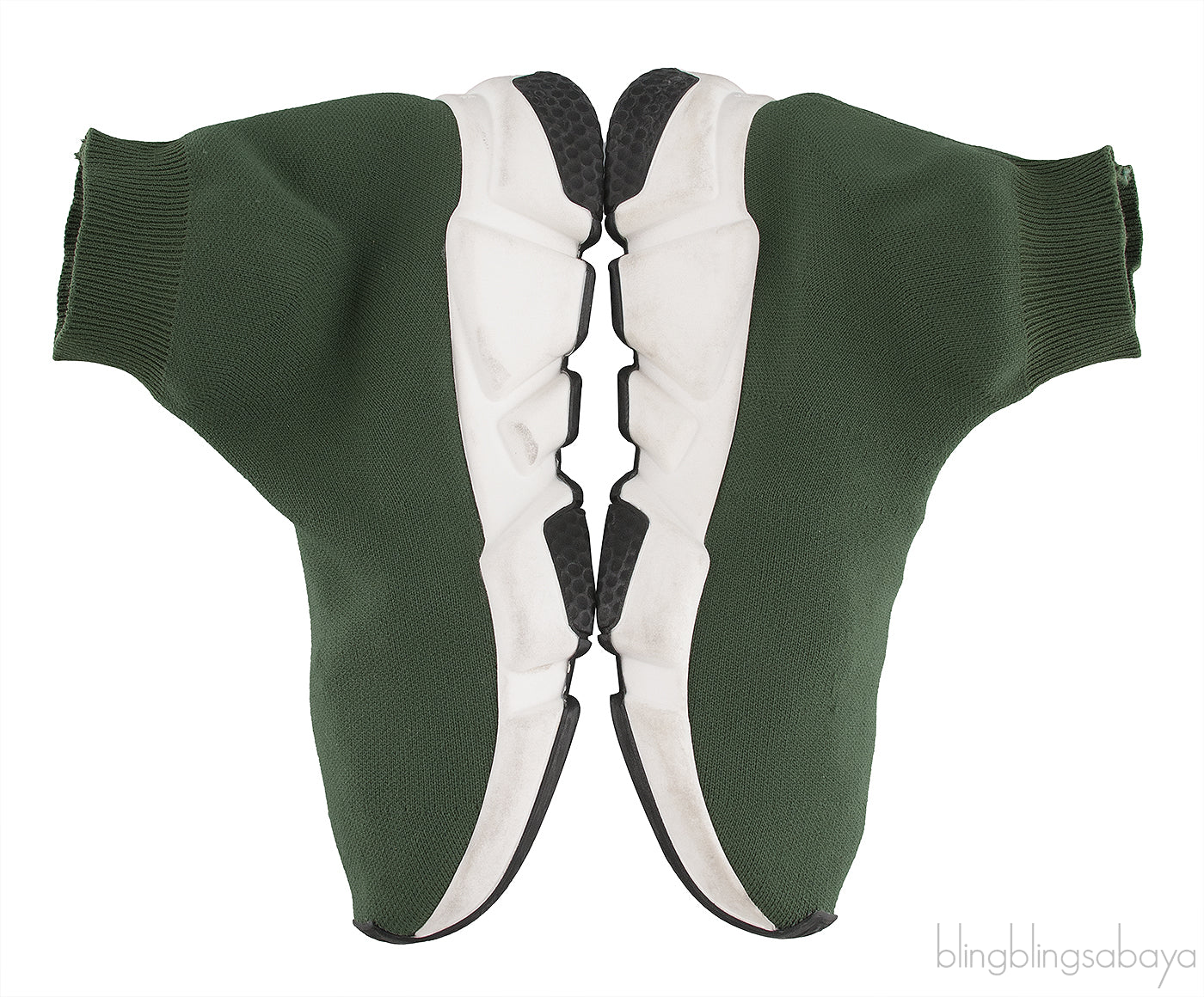 Green Speed Stretch-knit High Top Sneakers