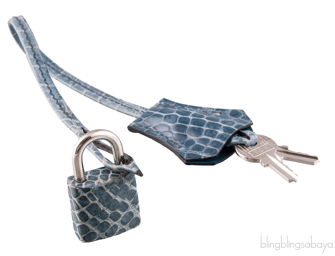 Birkin 35 Blue Tempete Porosus PHW