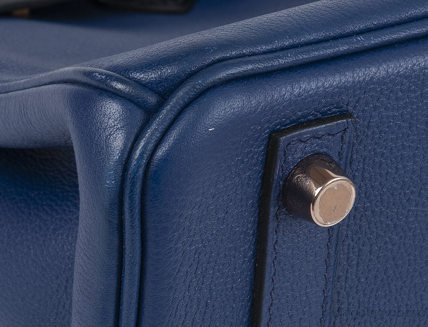 Hermes Birkin 25 Touch Blue Marine Matte Alligator and Blue Sapphire Taurillon Novillo GHW