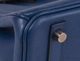 Hermes Birkin 25 Touch Blue Marine Matte Alligator and Blue Sapphire Taurillon Novillo GHW
