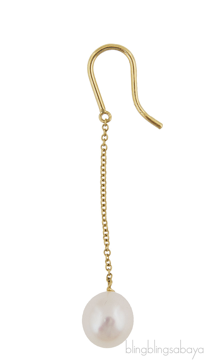 Pearls by the Yard Chain Earrings