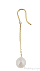 Pearls by the Yard Chain Earrings