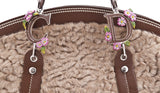 Persian Lamb Fur Satchel Handbag