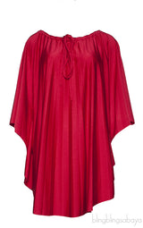 Red Oversize Blouse