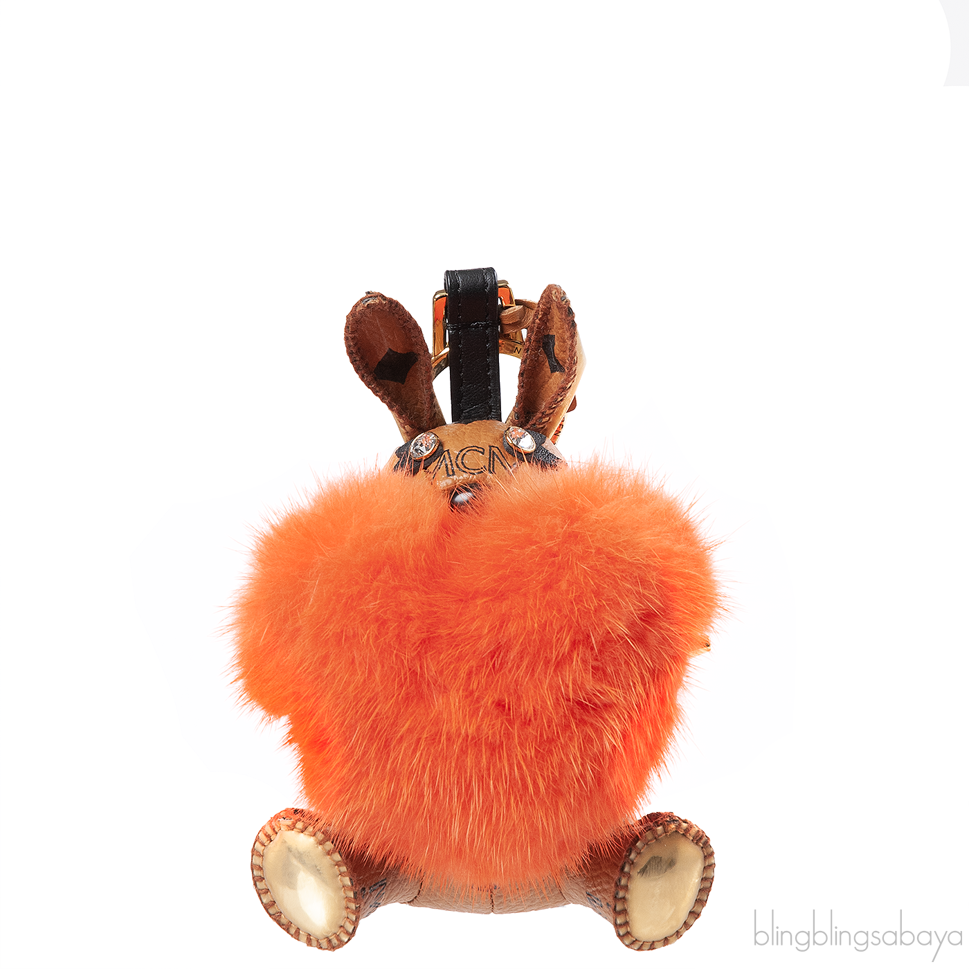 MCM Rabbit Heart Fur Charm