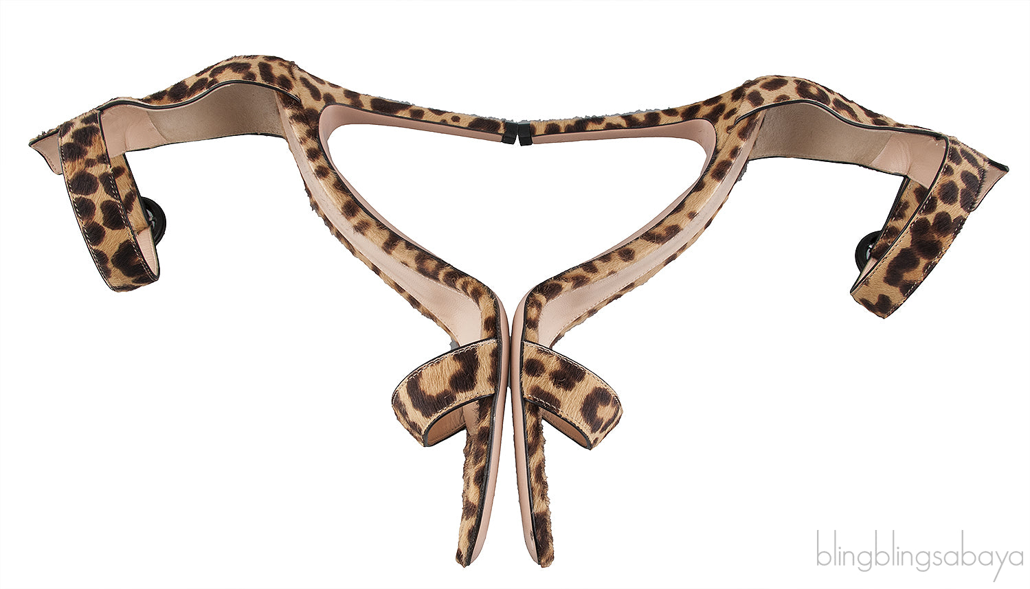 Portifino Leopard Calf Hair Sandals