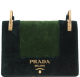 Patina Velvet Bi-color Shoulder Bag