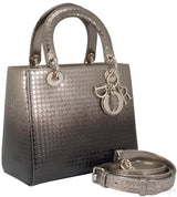 Lady Dior Gold Ebony Graded Metallic Bag