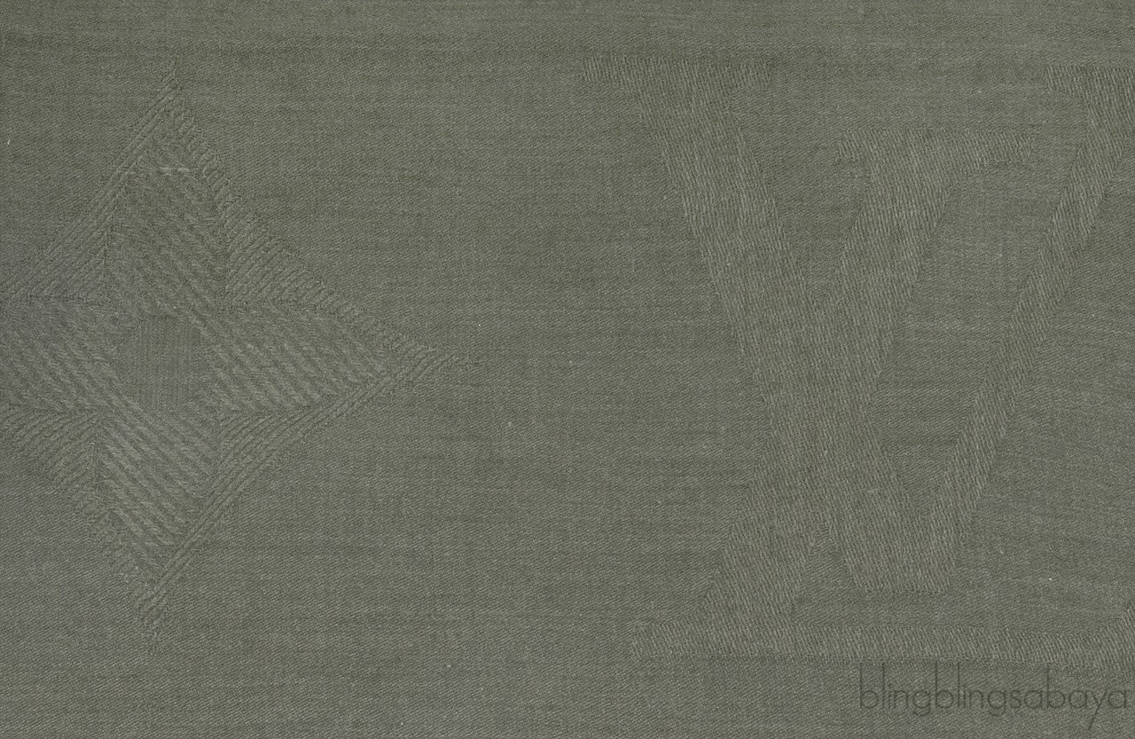 Logomania Green Cashmere Shawl