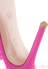 Portifino Fuchsia Fringed Sandals