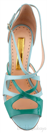 Bi-color Strappy Heels
