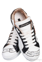 Portifino Printed Leather Sneakers