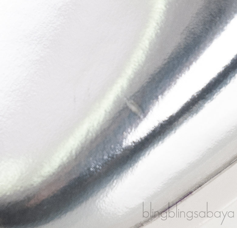 Metallic Silver Leather Pump