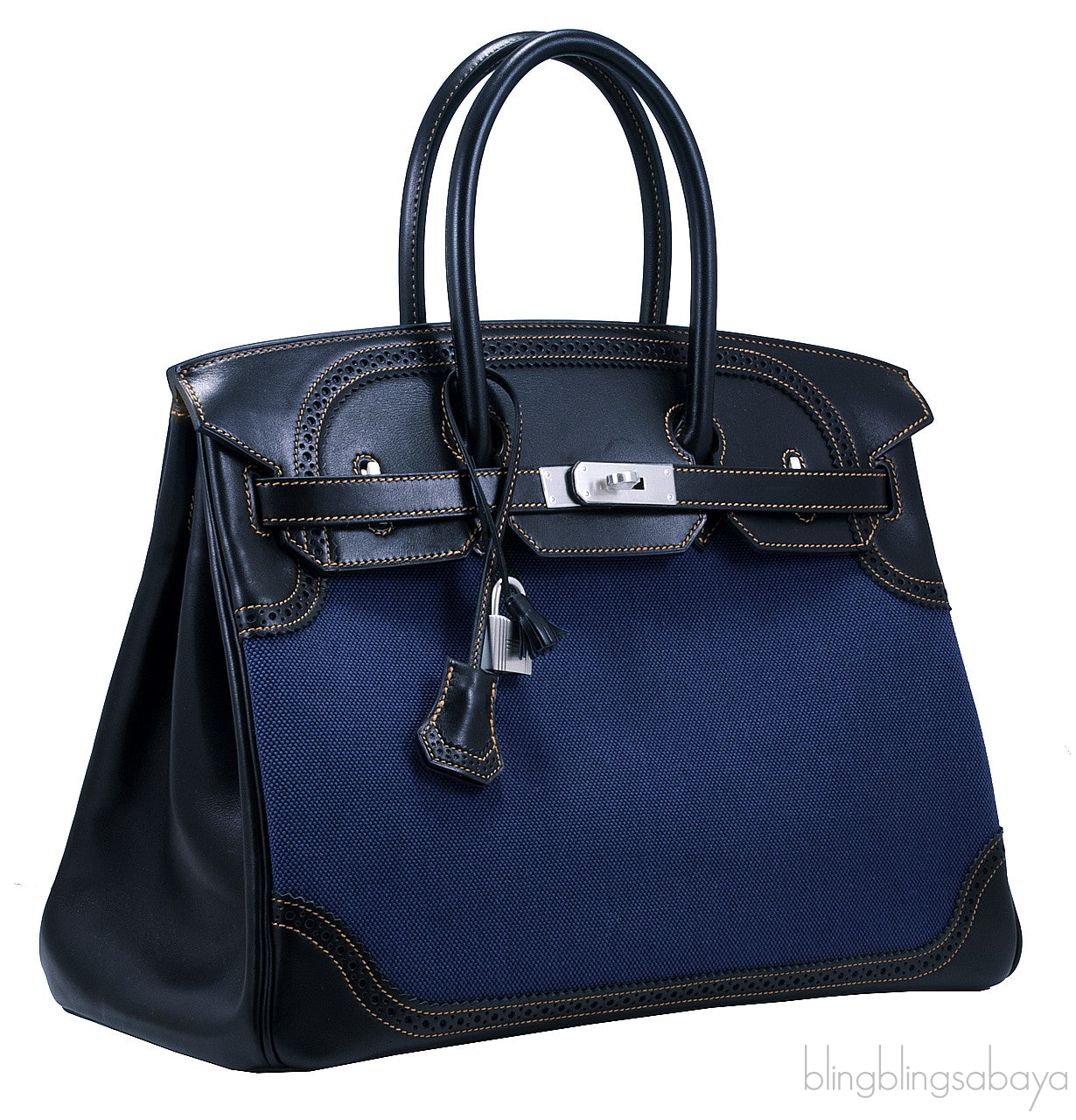 Birkin 35 Denim Ghillies Ltd. Edition