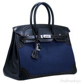 Birkin 35 Denim Ghillies Ltd. Edition