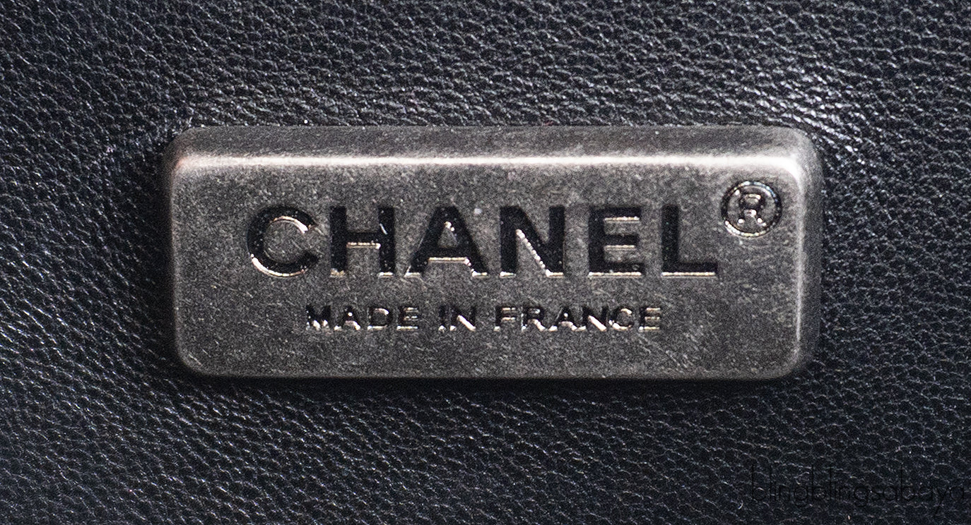 Chanel Black/Blue Python Mini Flap bag RHW