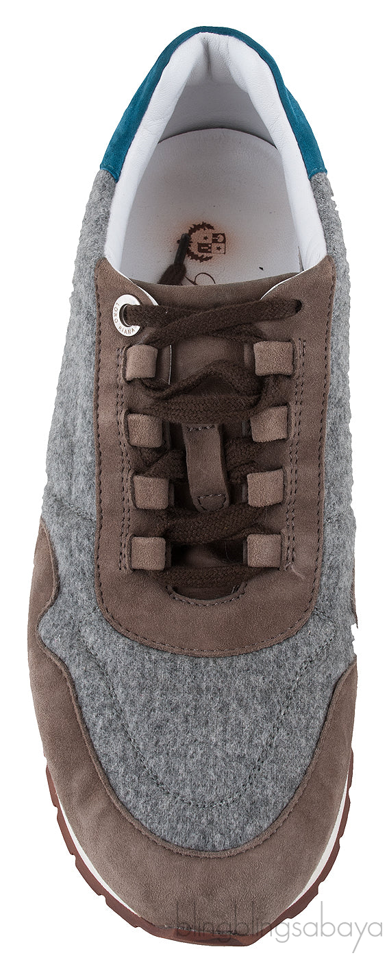My Wind Cashmere & Suede Sneaker