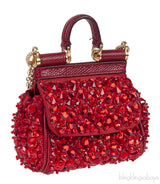 Micro Sicily Crystal-Embellished Cross-Body Bag